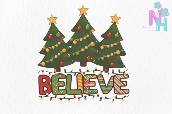 Believe Christmas Sublimation: Illustrations Review