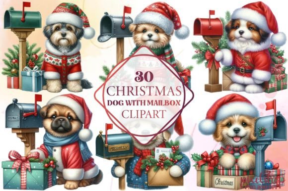 Christmas Dog with Mailbox Clipart: Brand Review