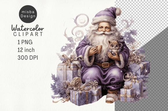 Christmas Santa Sublimation PNG for Illustrations