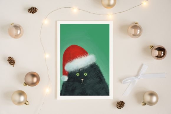Cute Cat Who Loves Christmas Illustrations Review
