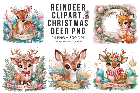Cute Christmas Reindeer Clipart Bundle: Designer Review