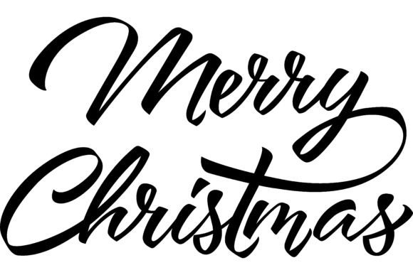 Merry Christmas Lettering in Black: A Designer’s Review