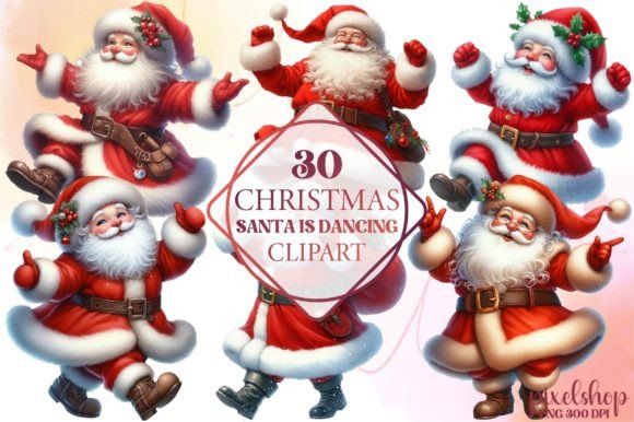 Review: Christmas Santa is Dancing Clipart for Illustrations