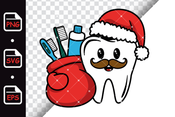 Review: Christmas Tooth Cartoon with a Sack Illustrations