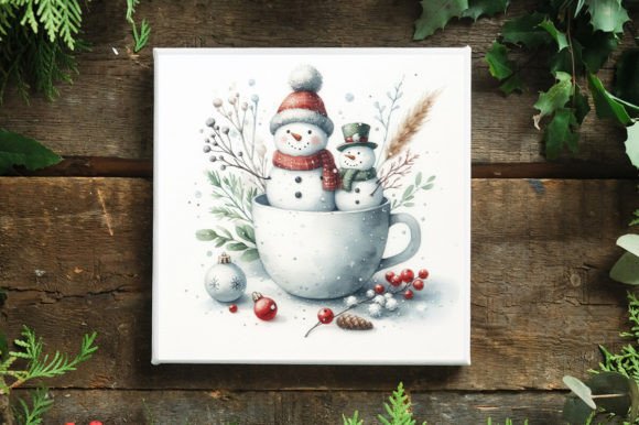 Reviewing the Watercolor Christmas Cute Snowman Design