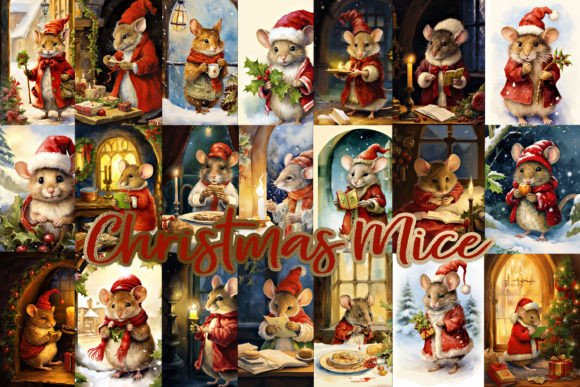 Vintage Christmas Mice Illustrations Review